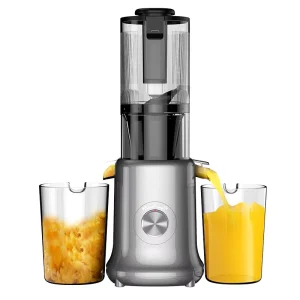 Large diameter Stainless Steel Masticating Juicer Pulp juice Separation Fully Automatic Multi functional Cordless Electric Hotel