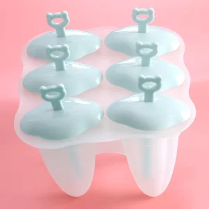 Lidded Silicone Popsicle Molds, Reusable Ice Pop Maker Kit for Homemade Ice Cream and Frozen Yogurt DIY