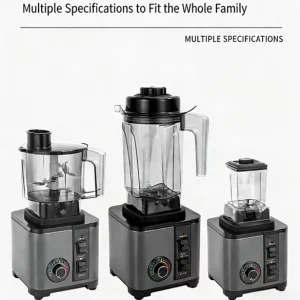 Low MOQ 5+ Speeds Knob Control 9530 9525 Motor 3.5L 3 in 1 Heavy Duty Commercial Blender for Smoothie Shop