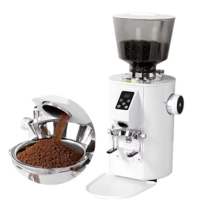 MD-35 Professional Touch Screen Adjustable Electric Coffee Bean Grinder Stainless Steel 64mm Burr Big Hopper Household Use 500g