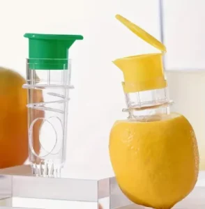 MIXWARES Portable Manual Lemon Juicer Spiral Press Fruit Orange Squeezer With Filter Household Juice Dispenser