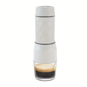 MK-501 Portable Coffee Maker Milk Frother Single Serve Manual Espresso Machine Adjustable Brew Strength for Camping