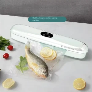 MQMini Fully Automatic Low Noise ABS Material Vacuum Sealer Household Plastic Bag Air Extraction Sealing Machine 1.0L Food
