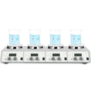 MS-H340-S4 340C 10L 200-1500rpm 4-Channel LCD Digital Hotplate Magnetic Stirrer with Ceramic Coated Hotplate