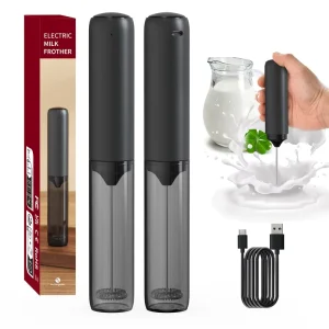 MUYI Wholesales Powerful Electrical Milk Frother Handheld Type C Coffee Frother Automatic Milk Frother With Cover