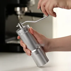 Manual Coffee Grinder 7 Star Conical Burr External Adjustment Coffee Bean Grinder for Espresso Pour Over French Press