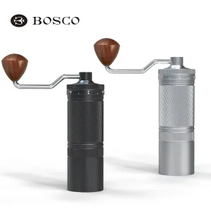Manual Coffee Grinder Molino De Cafe External Adjusted Textured Finish Aluminium Alloy Body
