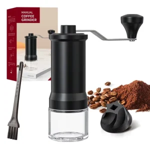 Manual Coffee Grinder Portable Grinder Home Outdoors Travel Hand Crank Adjustable Bean Grinder