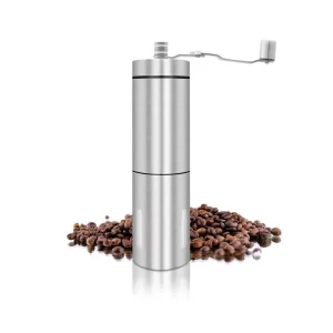 Manual Coffee Grinder Stainless Steel Coffee Accessories Portable Hand Grinder for Office Home Camping