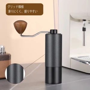 Manual Coffee Grinder with Double Bearings CNC Stainless Steel Conical Burr Precision Hand Coffee Mill Gift