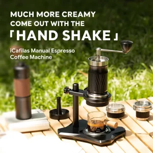 Manual Espresso Maker Portable Hand Press Coffee Machine Compact Design for Travel Camping and Home Use Easy to Operate