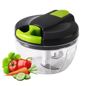 Manual Mini Food Processor Portable Handheld Vegetable Pull Chopper for Veggies