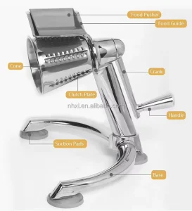 Manual Potato Chip Maker Rotary Meat Grinder Vegetable Cutter Rotary Grinder Kitchen Cookware