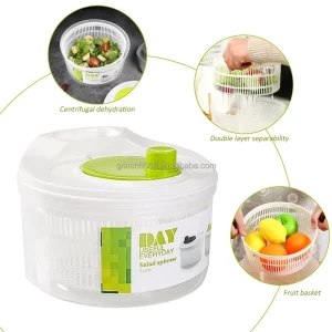 Manual Salad Vegetable Washer Pasta and Fries Veggie Bowl Kitchen Salad Spinner Drain Lettuce Washer