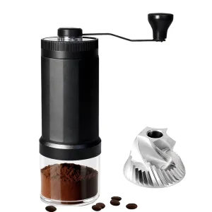 Manual Stainless Steel Outdoor Coffee Grinder with Cutter Head