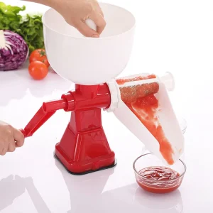 Manual Tomato Juicer Hand Crank Fruit Juicer Blender Mini Mill ABS+Stainless Steel 8 Piece Multi Function
