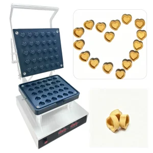 Manufacturer 110 220V Commercial Tartlet Machine Heart Shape Waffle Egg Tart Shell Maker