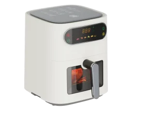 Manufacturer 1350W 5.5L Large Square Electric Air Fryer Stainless Steel Heating Oven Household Oil-Free Cooking Baking