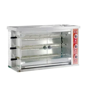 Manufacturer Stainless Steel 3-Layer Electric 15 Chicken Rotisserie for Sale