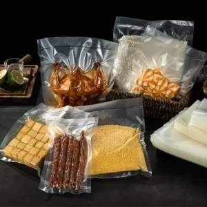 Meat Grains Packaging Bags Vacuum Bags for Fish Marine Products Transparent Food Grade Vacuum Sealer Bags for Kitchen Use