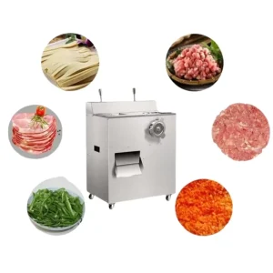 Meat Processing Machine Crusher Cutter Slicer Grinder for Fresh Chicken Fish Cattle Sheep Pork Shop Restaurant Butcher Equipment