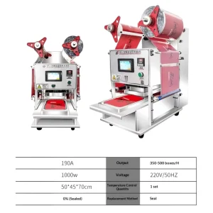 Meat Vegetables and Fruits Plastic Tray Sealing Machine Small Food and Fast Food Packaging Sealer