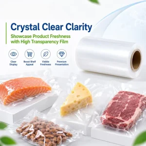 Micro Channel Embossed Vacuum Sealer Bags for Food Storage Microwave Boil Safe BPA Free PA PE Packing Bags