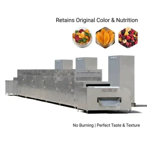 Microwave Dehydrator Industrial Continuous Belt Dryer Food Dehydrator Sterilization Machine