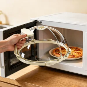 Microwave Oven Heating Cover Oil Proof Cover High Temperature Resistant Plash Proof Food Cover Vegetable Cover Dust Cover