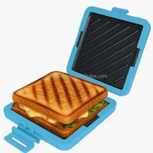 Microwave Sandwich Maker Grilled Cheese Toastie Sandwich Maker 3 in 1 Toastie Panini Press with Dishwasher Safe Design