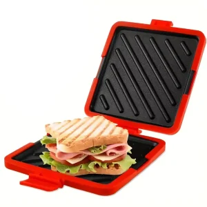 Microwave Sandwich Maker Grilled Cheese Toastie Sandwich Maker 3 in 1 Toastie Panini Press with Dishwasher Safe Design