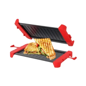 Microwave Sandwich Maker Microwave Grill Cheese Maker Microwave Crisper Long Toaster Cookware Panini Press