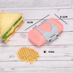 Microwave Sandwich Maker Toaster Sandwich Maker Non Stick Coating Double Sided Heating Easy to Clean Uniform Heat Design OEM ODM
