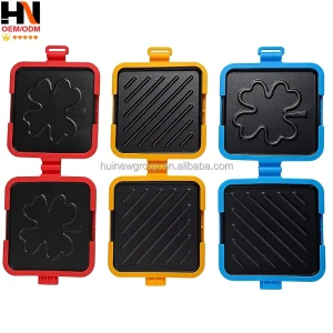 Microwave Sandwich Maker with Non Stick Grill Plates Food Grade Silicone Toastie Press for Quick Breakfast