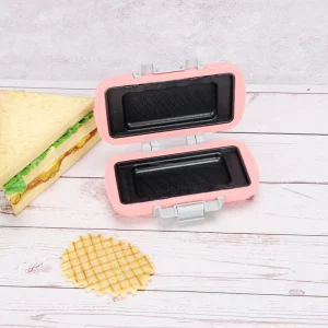 Microwave Sandwich Maker with Non Stick Grill Plates Food Grade Silicone Toastie Press for Quick Breakfast