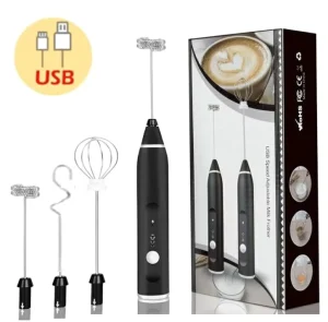 Milk Foam Frother Rechargeable Milk Frother Electric Handheld Usb Rechargeable