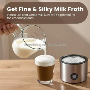 Milk Frother 4 in 1 Automatic Electric Foam Maker for Coffee Latte Hot Milk Heating and Frothing