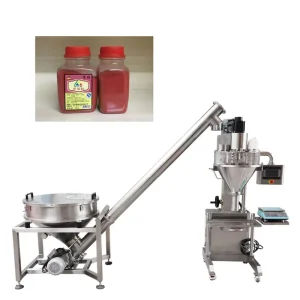 Milk Powder Semi Automatic Cocoa Dry Flour Premade Bag Baby Bottle Protein Soybean Spice Corn Wheat Pepper Chili Filling Machine
