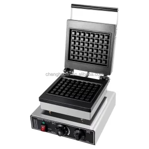 Milk Tea Shop Pancake Make Double sided Constant temperature Heating Nonstick Square Waffle Maker Machine