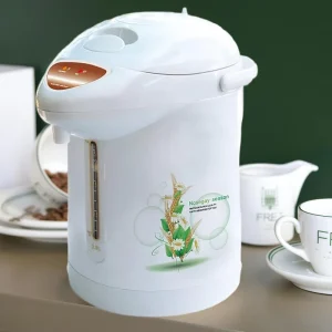 Mini 2.5L Electric Thermos Pot & Water Boiler with Stainless Steel Inner Pot Air Pressure Pump Dispenser Hotel Use 700W Power