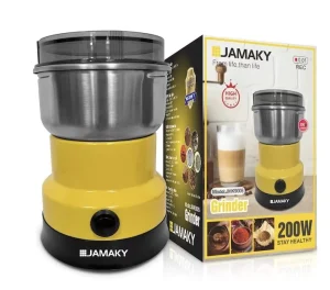 Mini 200W Coffee Grinder with Stainless Steel Cup 200g for Travel or Office