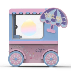 Mini Automatic Candy Floss Making Machine Cute Car Cotton Machine Commercial Vending MG220