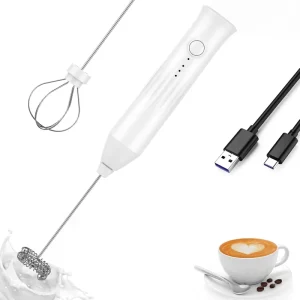 Mini Automatic USB Electric Handheld Milk Frother Modern Battery Operated Manual Beater Whisk Foam Maker Tea Coffee