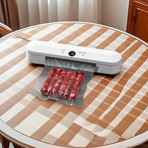 Mini Automatic Vacuum Sealer Food Sealer Machine Home Kitchen Dry Wet Common 60Kpa Strong Suction 28cm Sealing Length Digital