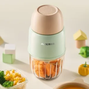 Mini Baby Food Processor USB Powered 200W 316 Stainless Steel 8 Blades Portable for Fruit Vegetable Meat