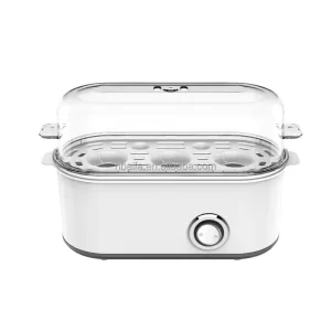 Mini Chicken Egg Boiler Double Layer Fast Speed Heat Multifunction Electric Egg Steamer for 3 Eggs 360W