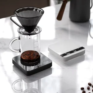 Mini Digital Portable Coffee Scale with Smart Auto Shut off for Weight Measuring of Coffee Beans and Food in Household