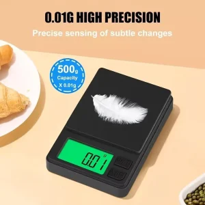 Mini Digital Scale 100g 500g 1000g 0.01g High Precision Electronic Pocket Scale Jewelry Weight Kitchen Portable Electronic Scale