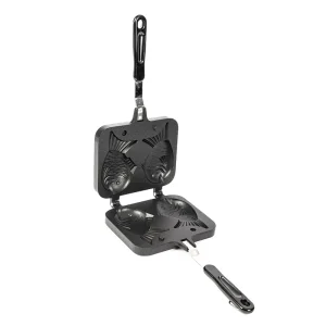 Mini Double Side Cast Iron Gas Grill Griddle Fish Mold Waffle Maker Taiyaki Pan Home Use