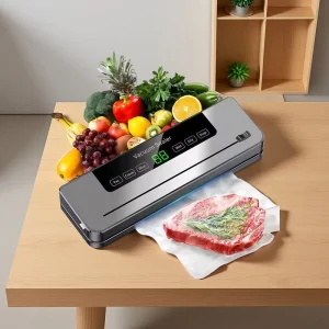 Mini Eco friendly Bag Sealer Small Household Fresh keeping Vacuum Dry and Wet Dual purpose Fully Automatic Food Packaging